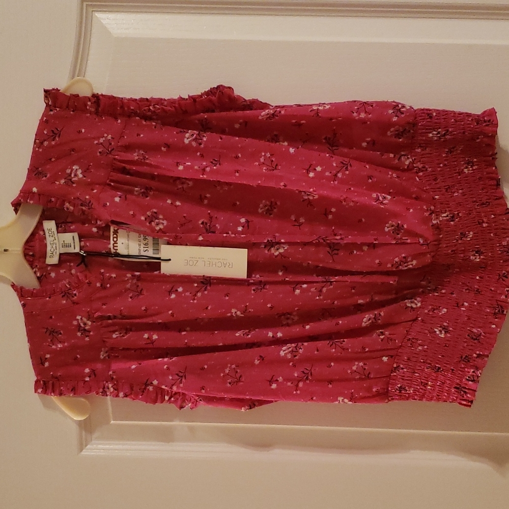 Large semi sheer blouse